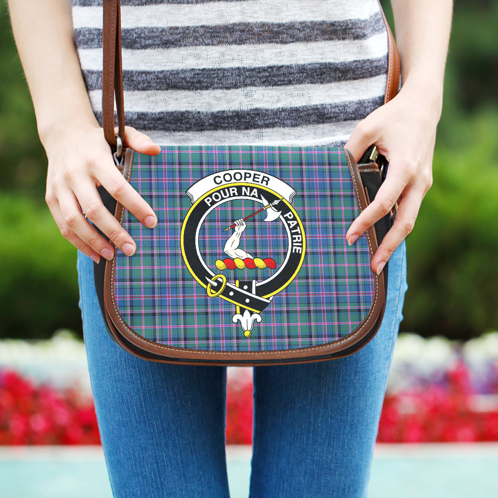 Cooper Tartan Saddle Bag with Family Crest One Size - Tartan Vibes Clothing