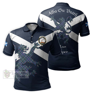 Cooper Tartan Lion Rampant Polo Shirt Proudly Display Your Heritage with Alba Gu Brath and Clan Name