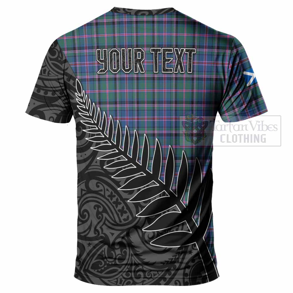 Tartan Vibes Clothing Cooper Crest Tartan T-Shirt with New Zealand Silver Fern Half Style