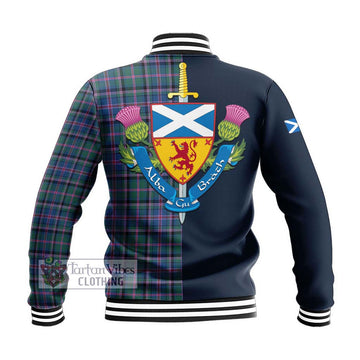 Cooper Tartan Baseball Jacket Alba with Scottish Lion Royal Arm Half Style