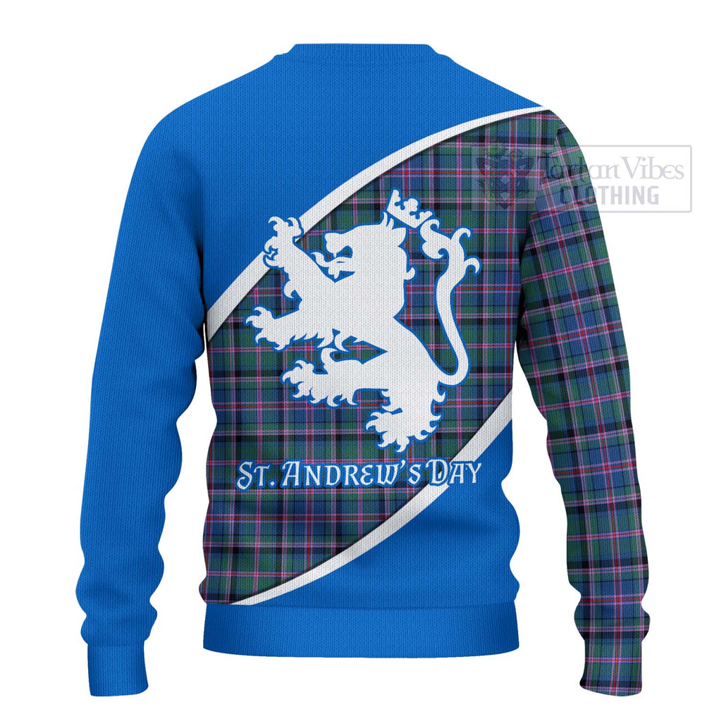 Tartan Vibes Clothing Cooper Family Crest Tartan Knitted Sweater Celebrate Saint Andrew's Day in Style