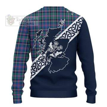 Cooper Tartan Ugly Sweater Featuring Thistle and Scotland Map