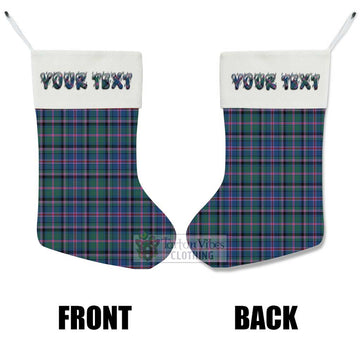 Cooper Tartan Christmas Stocking with Personalized Text