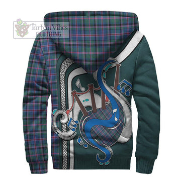 Cooper Tartan Sherpa Hoodie with Epic Bagpipe Style