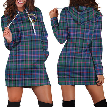 Cooper Tartan Hoodie Dress with Family Crest