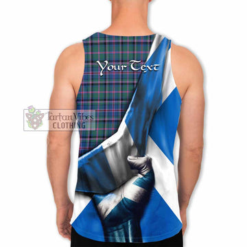 Cooper Tartan Men's Tank Top with Family Crest Scotland Patriotic Style