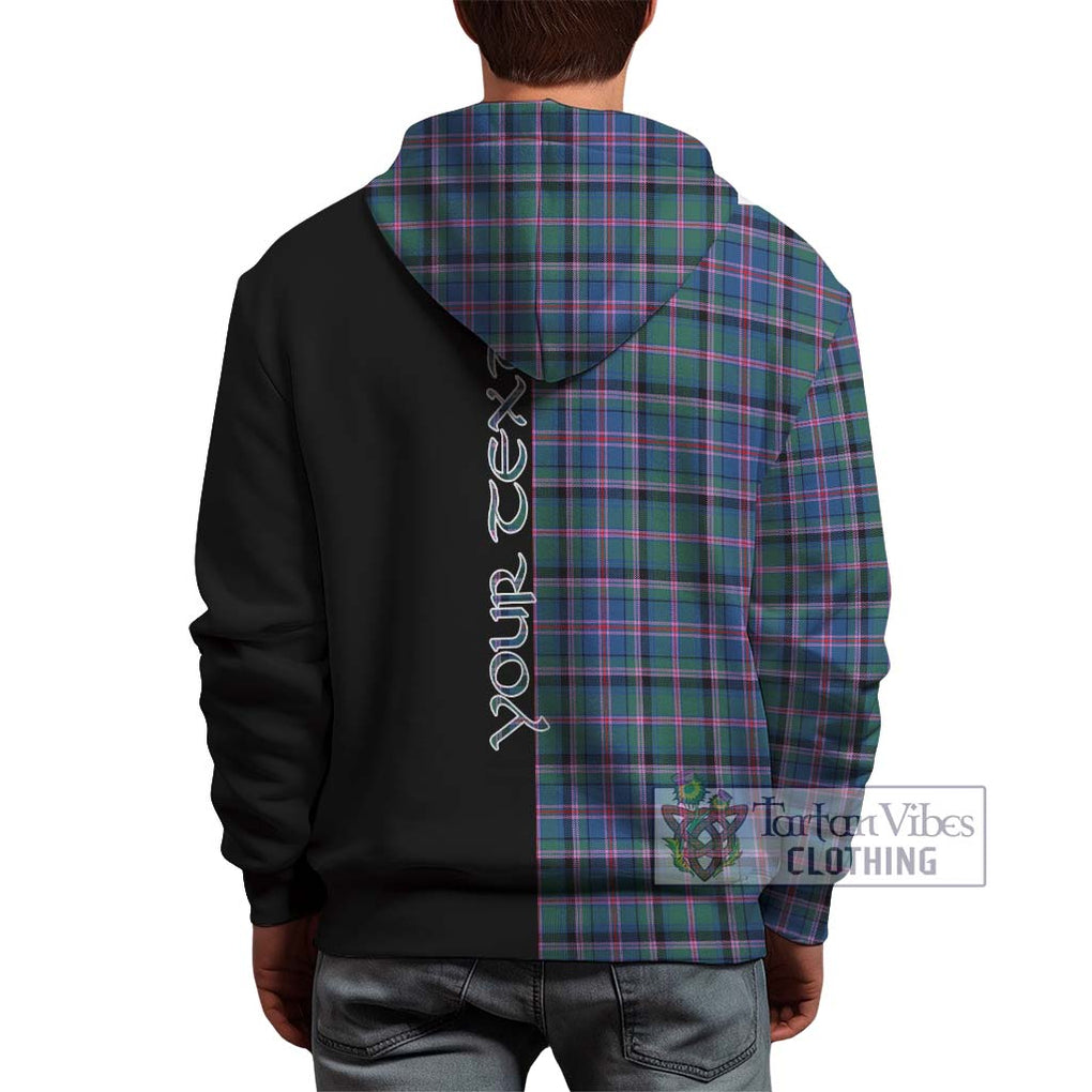 Cooper Tartan Hoodie with Family Crest and Half Of Me Style - Tartanvibesclothing Shop