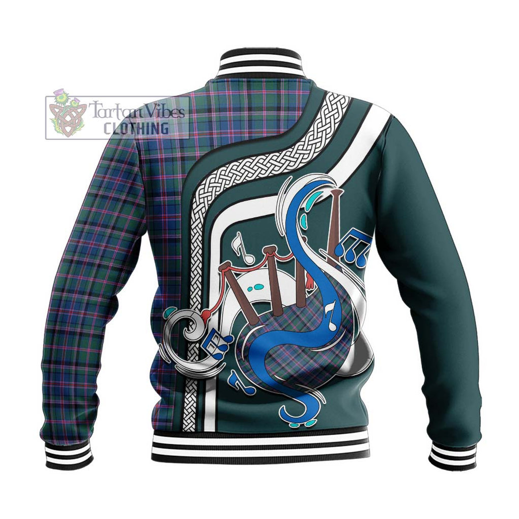 Tartan Vibes Clothing Cooper Tartan Baseball Jacket with Epic Bagpipe Style