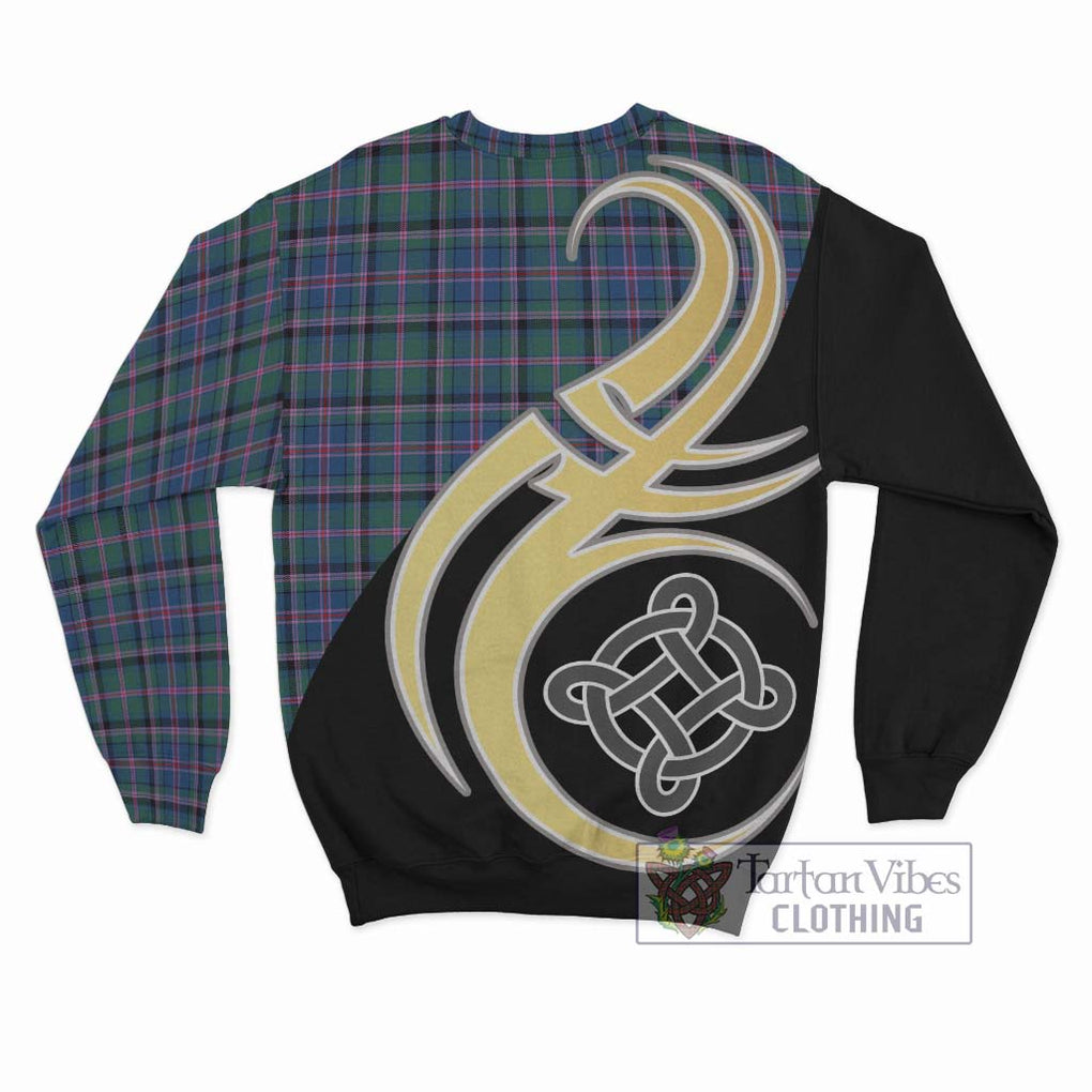 Cooper Tartan Sweatshirt with Family Crest and Celtic Symbol Style - Tartan Vibes Clothing