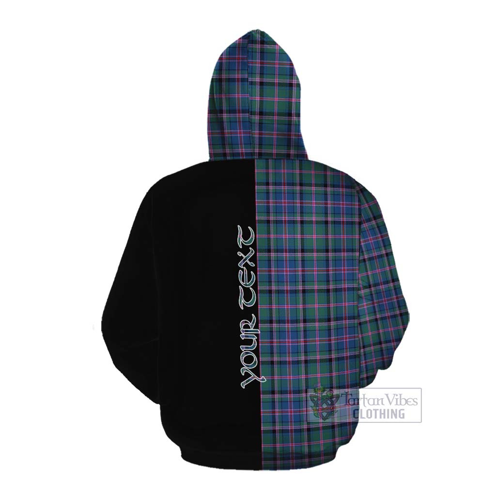 Tartan Vibes Clothing Cooper Tartan Cotton Hoodie with Family Crest and Half Of Me Style