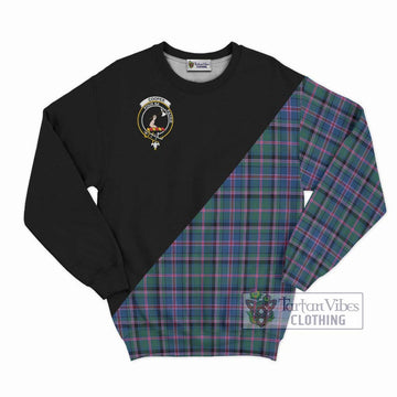 Cooper Tartan Sweatshirt with Family Crest and Military Logo Style