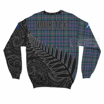 Cooper Crest Tartan Sweatshirt with New Zealand Silver Fern Half Style