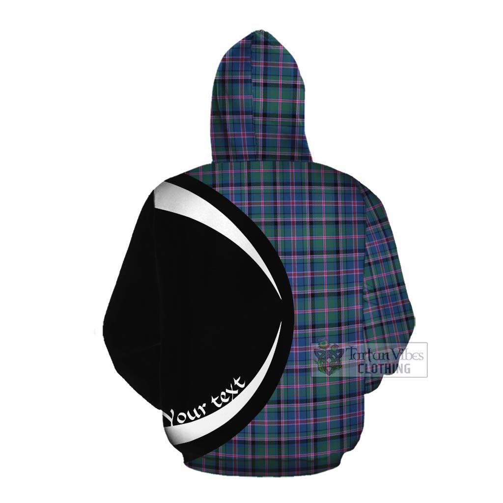 Tartan Vibes Clothing Cooper Tartan Cotton Hoodie with Family Crest Circle Style