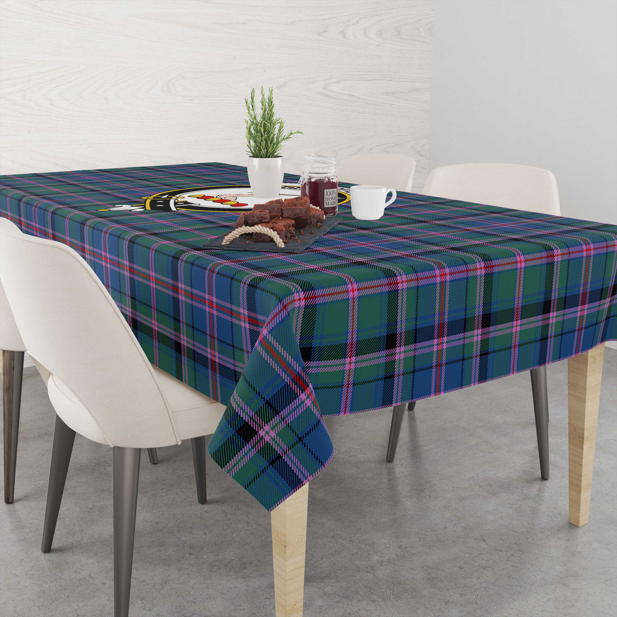 Cooper Tartan Tablecloth with Family Crest M 39.4"x59"(100x150cm) - Tartan Vibes Clothing