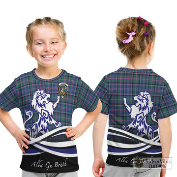 Cooper Tartan Kid T-Shirt with Alba Gu Brath Regal Lion Emblem