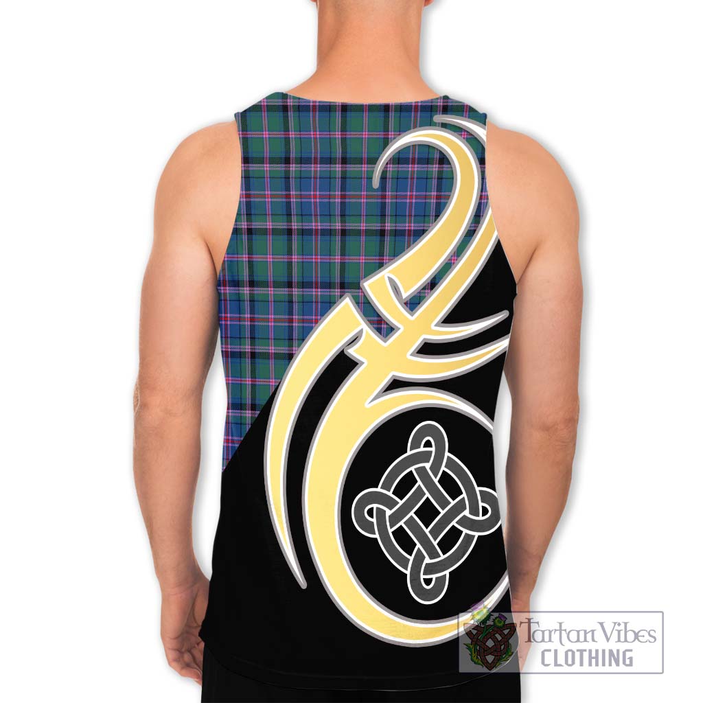 Cooper Tartan Men's Tank Top with Family Crest and Celtic Symbol Style - Tartan Vibes Clothing