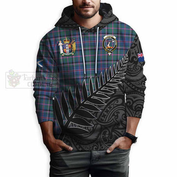 Cooper Crest Tartan Hoodie with New Zealand Silver Fern Half Style