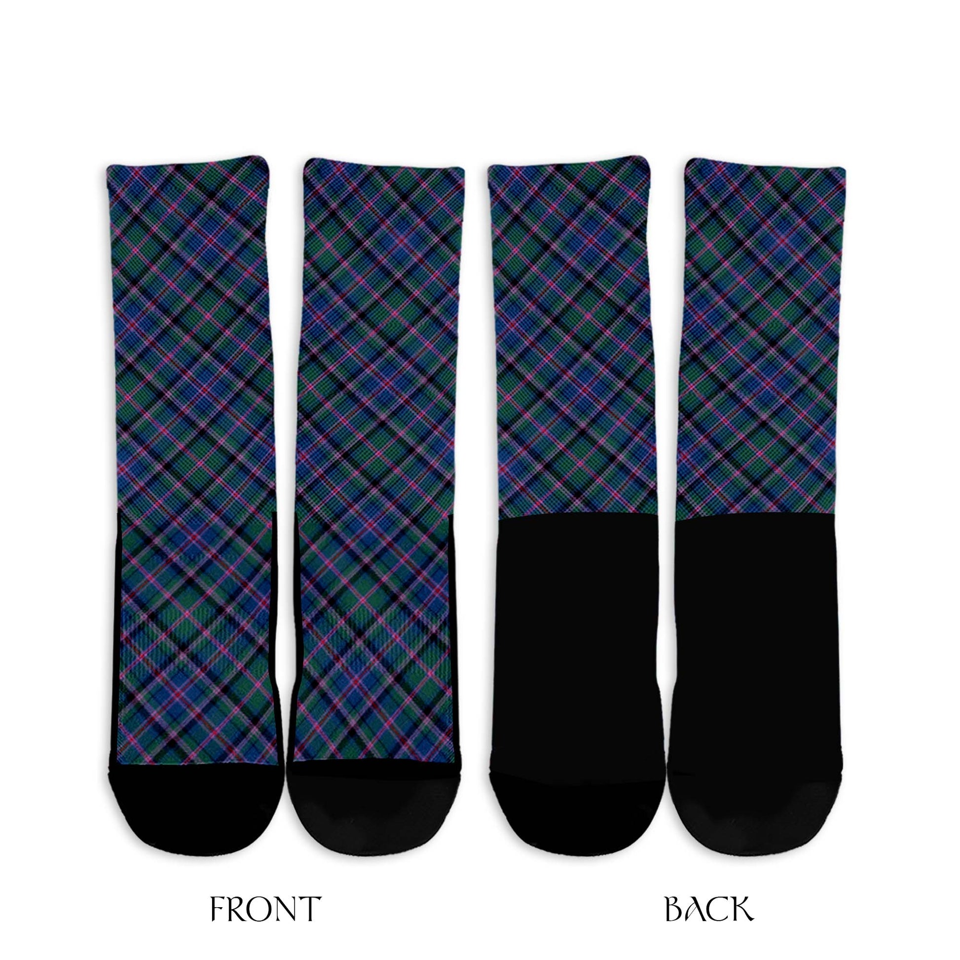 Cooper Tartan Crew Socks Cross Tartan Style - Tartanvibesclothing