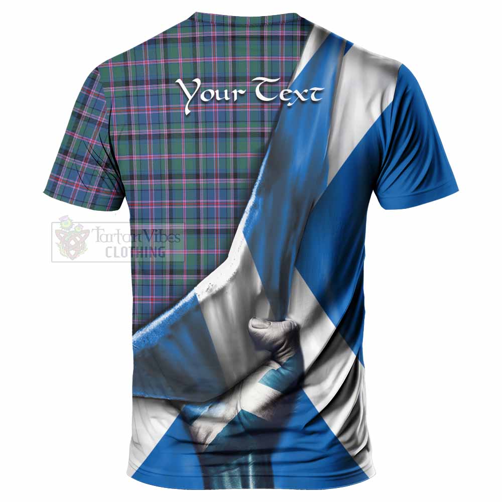 Tartan Vibes Clothing Cooper Tartan T-Shirt with Family Crest Scotland Patriotic Style