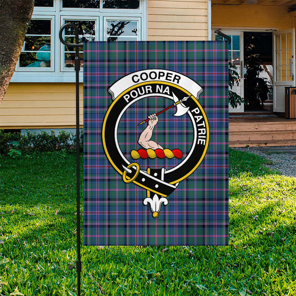 Cooper Tartan Flag with Family Crest - Tartan Vibes Clothing