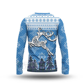 Cooper Clan Christmas Long Sleeve T-Shirt Celtic Reindeer Style