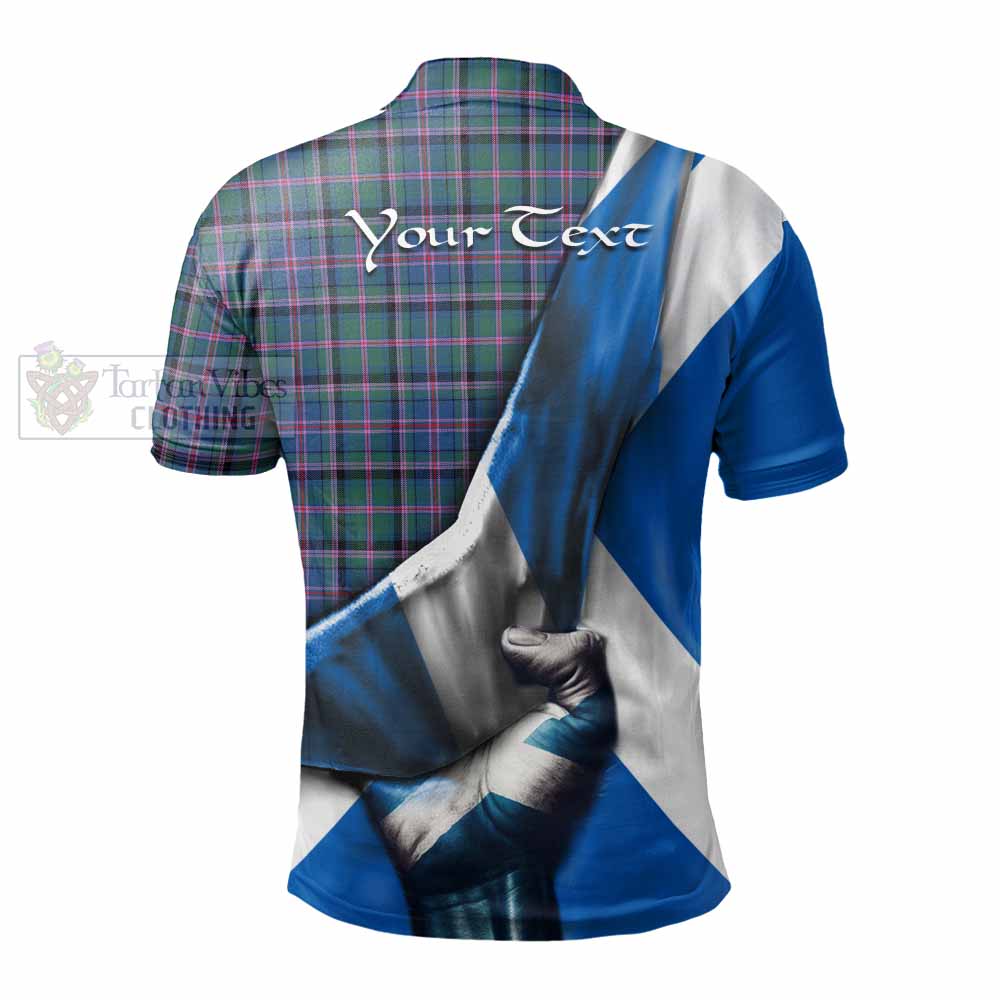 Tartan Vibes Clothing Cooper Tartan Polo Shirt with Family Crest Scotland Patriotic Style