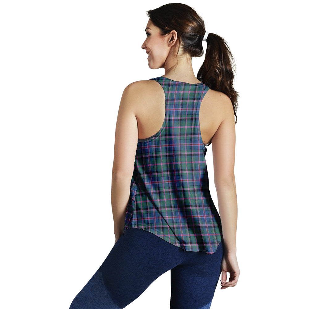 cooper-tartan-women-racerback-tanks-with-family-crest