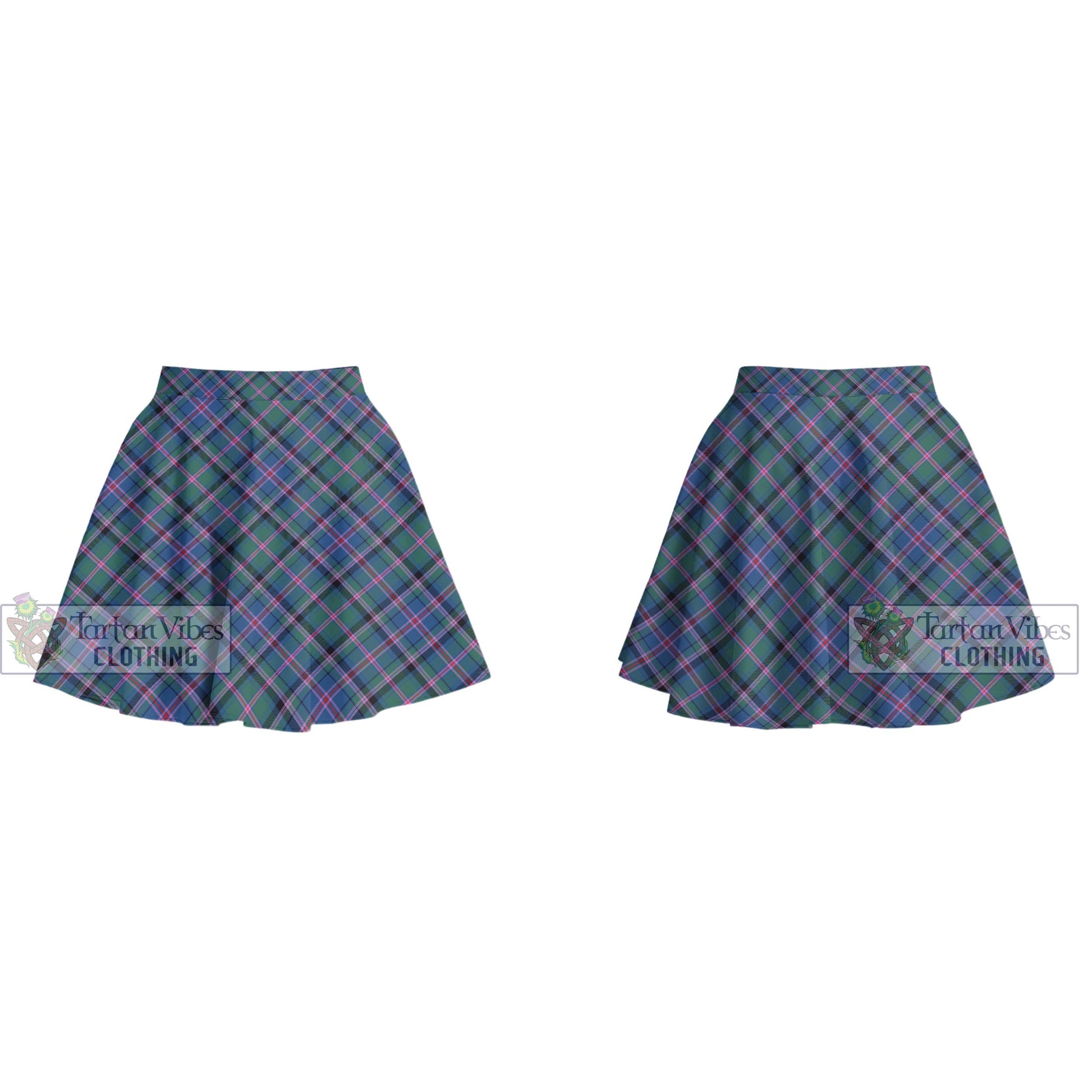 Tartan Vibes Clothing Cooper Tartan Women's Plated Mini Skirt