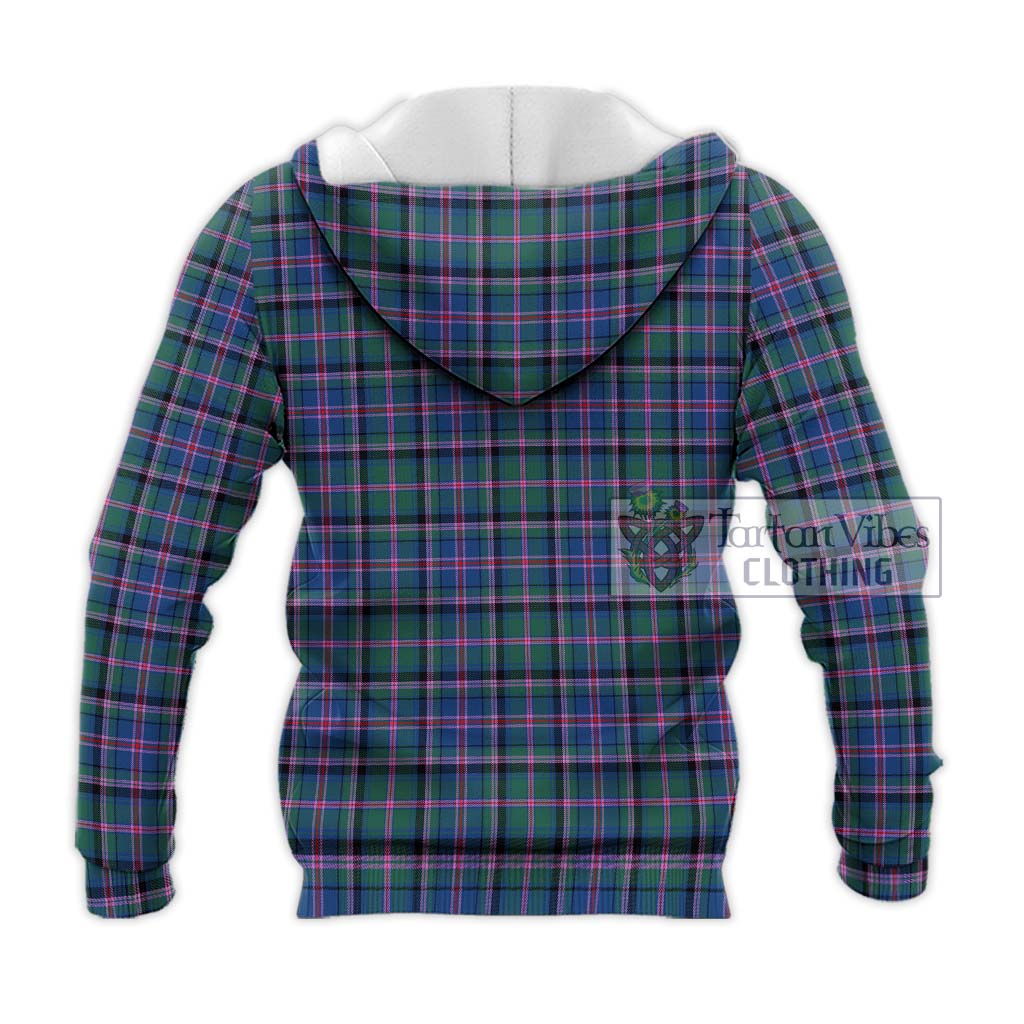 Tartan Vibes Clothing Cooper Tartan Knitted Hoodie with Family Crest DNA In Me Style