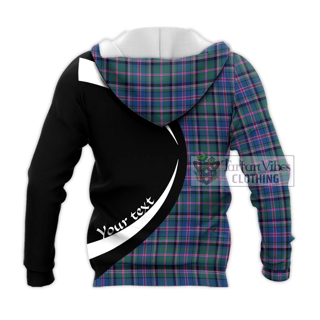 Cooper Tartan Knitted Hoodie with Family Crest Circle Style - Tartan Vibes Clothing