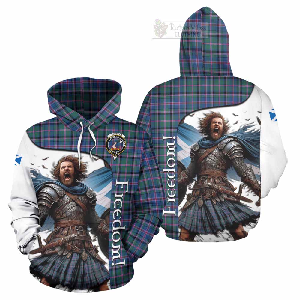 Tartan Vibes Clothing Cooper Crest Tartan Hoodie Inspired by the Freedom of Scottish Warrior