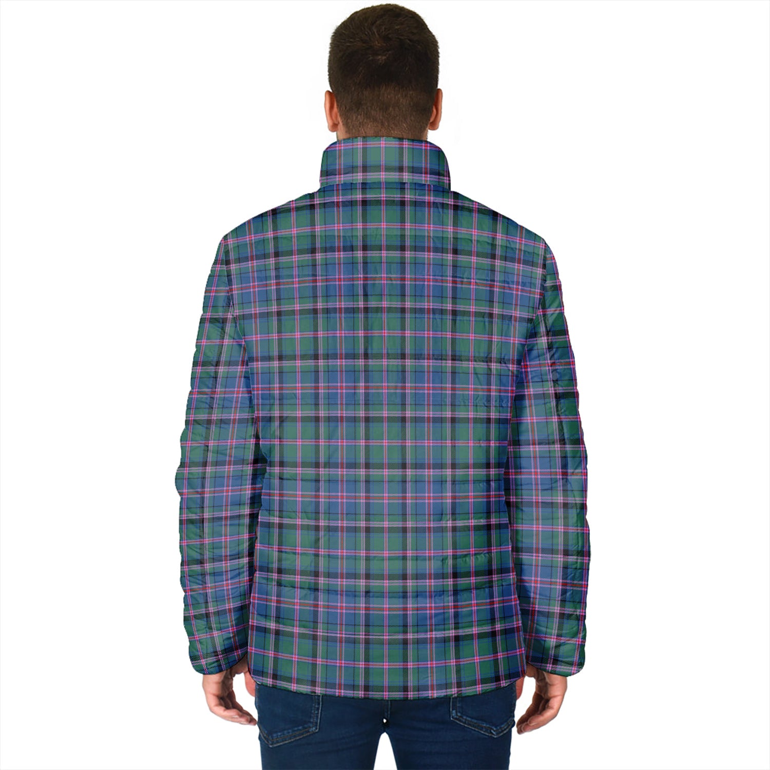 Cooper Tartan Padded Jacket with Family Crest - Tartan Vibes Clothing