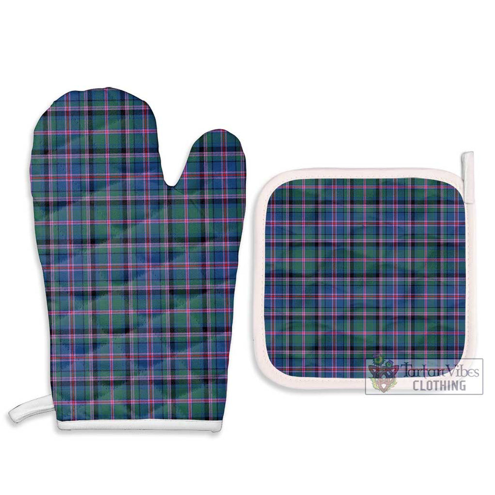 Cooper Tartan Combo Oven Mitt & Pot-Holder Combo 1 Oven Mitt & 2 Pot-Holder White - Tartan Vibes Clothing