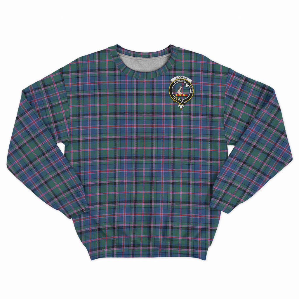 Cooper Tartan Sweatshirt with Family Crest - Tartan Vibes Clothing