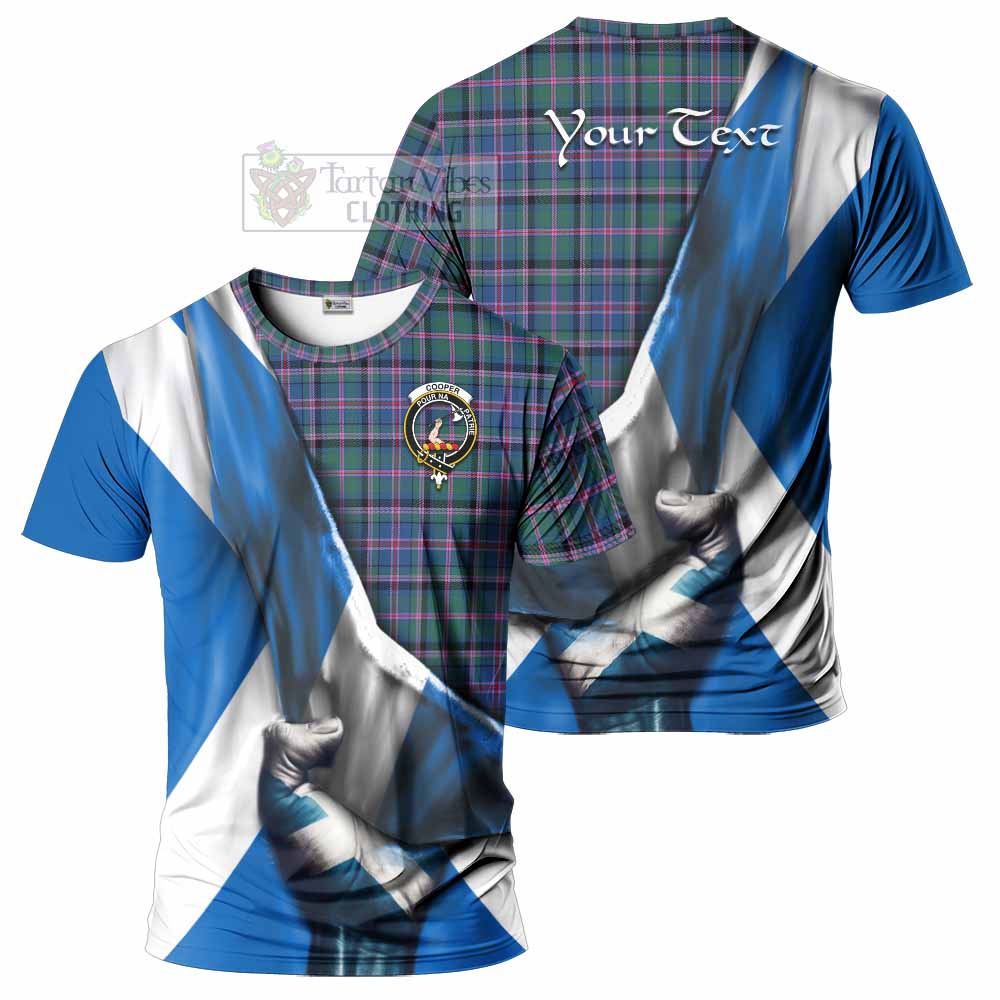 Tartan Vibes Clothing Cooper Tartan T-Shirt with Family Crest Scotland Patriotic Style