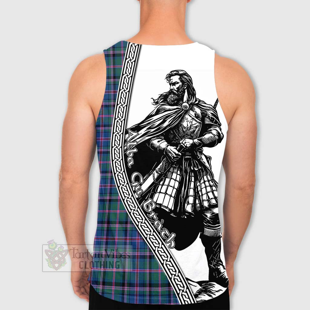 Tartan Vibes Clothing Cooper Tartan Clan Crest Men's Tank Top with Highlander Warrior Celtic Style