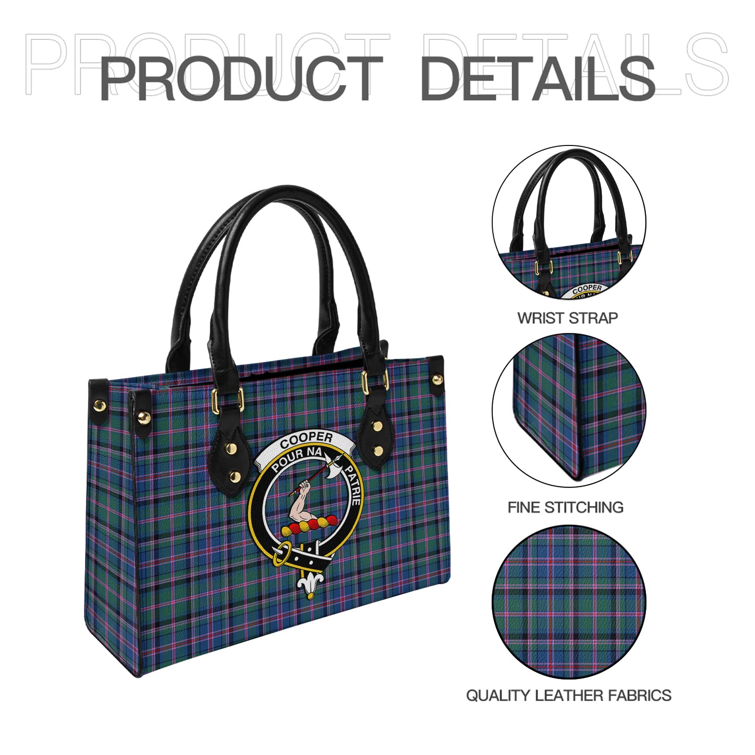 cooper-tartan-leather-bag-with-family-crest