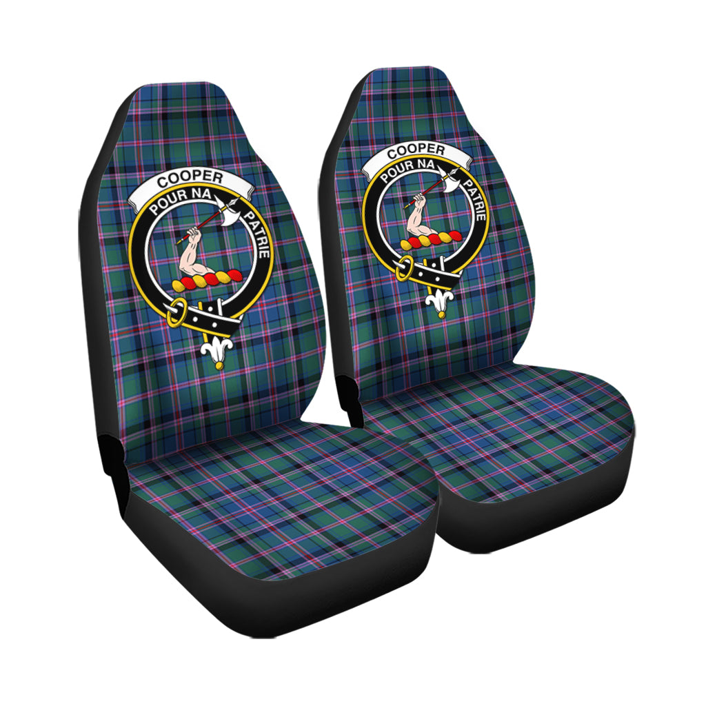 Cooper Tartan Car Seat Cover with Family Crest - Tartanvibesclothing