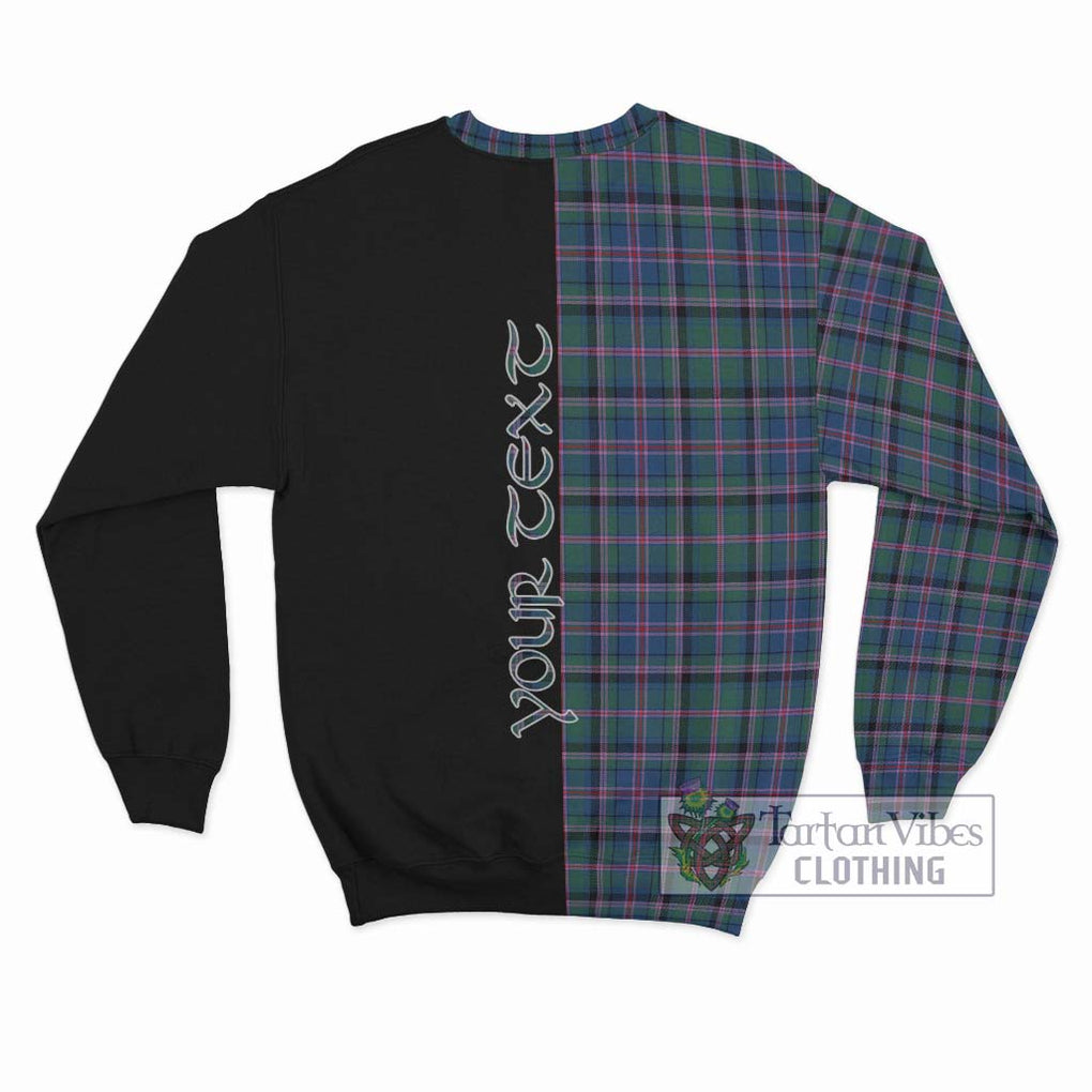 Cooper Tartan Sweatshirt with Family Crest and Half Of Me Style - Tartanvibesclothing Shop