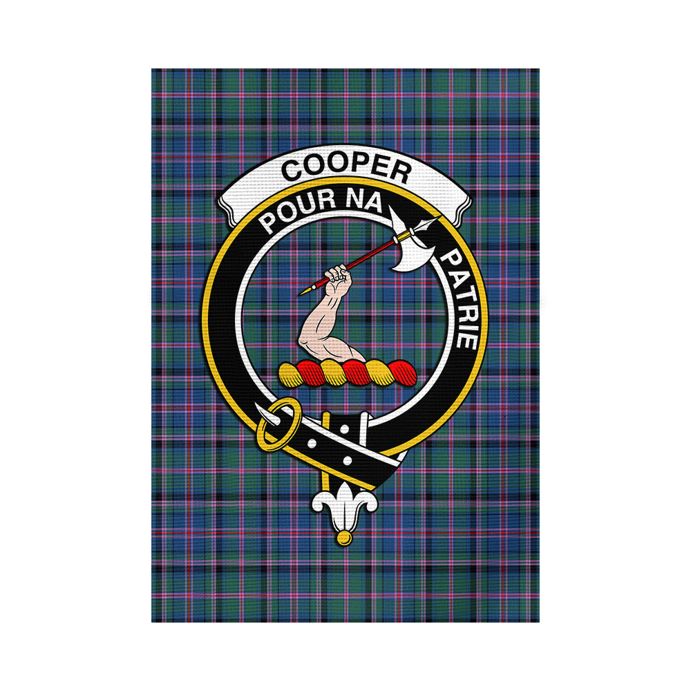 Cooper Tartan Flag with Family Crest - Tartan Vibes Clothing