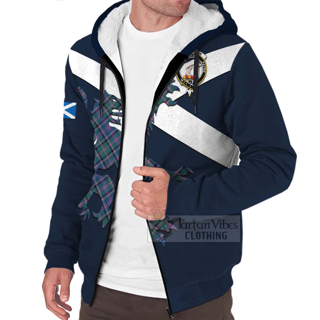 Tartan Vibes Clothing Cooper Tartan Lion Rampant Sherpa Hoodie – Proudly Display Your Heritage with Alba Gu Brath and Clan Name