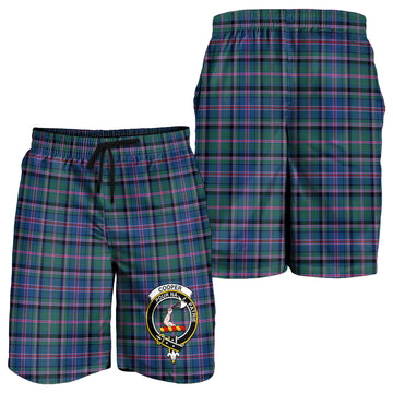 Cooper Tartan Mens Shorts with Family Crest