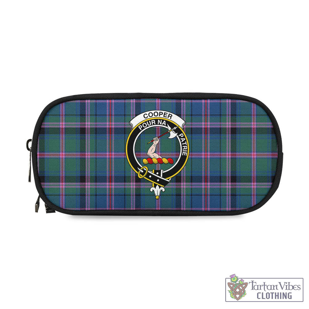 Tartan Vibes Clothing Cooper Tartan Pen and Pencil Case with Family Crest