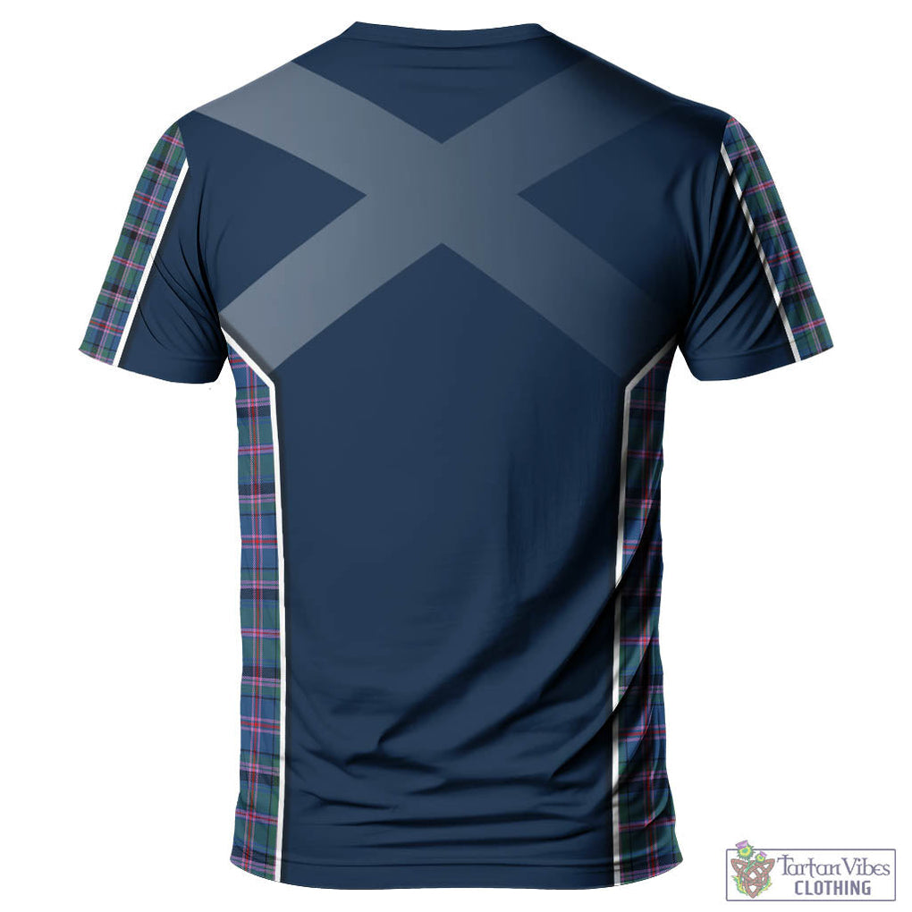 Tartan Vibes Clothing Cooper Tartan T-Shirt with Family Crest and Scottish Thistle Vibes Sport Style