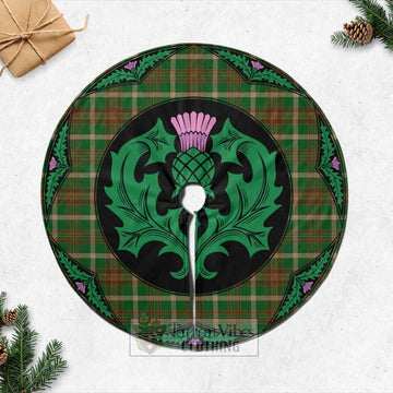 Copeland Tartan Christmas Tree Skirt Scottish Thistle Style