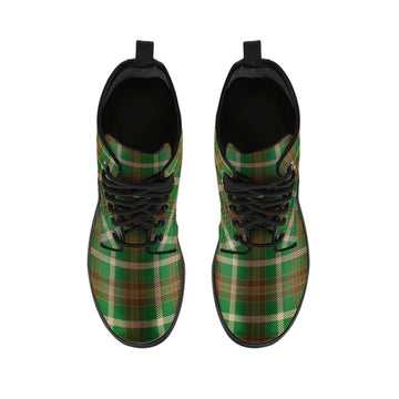 Copeland Tartan Leather Boots