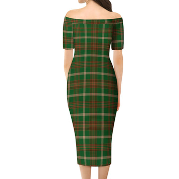 Copeland Tartan Off Shoulder Lady Dress