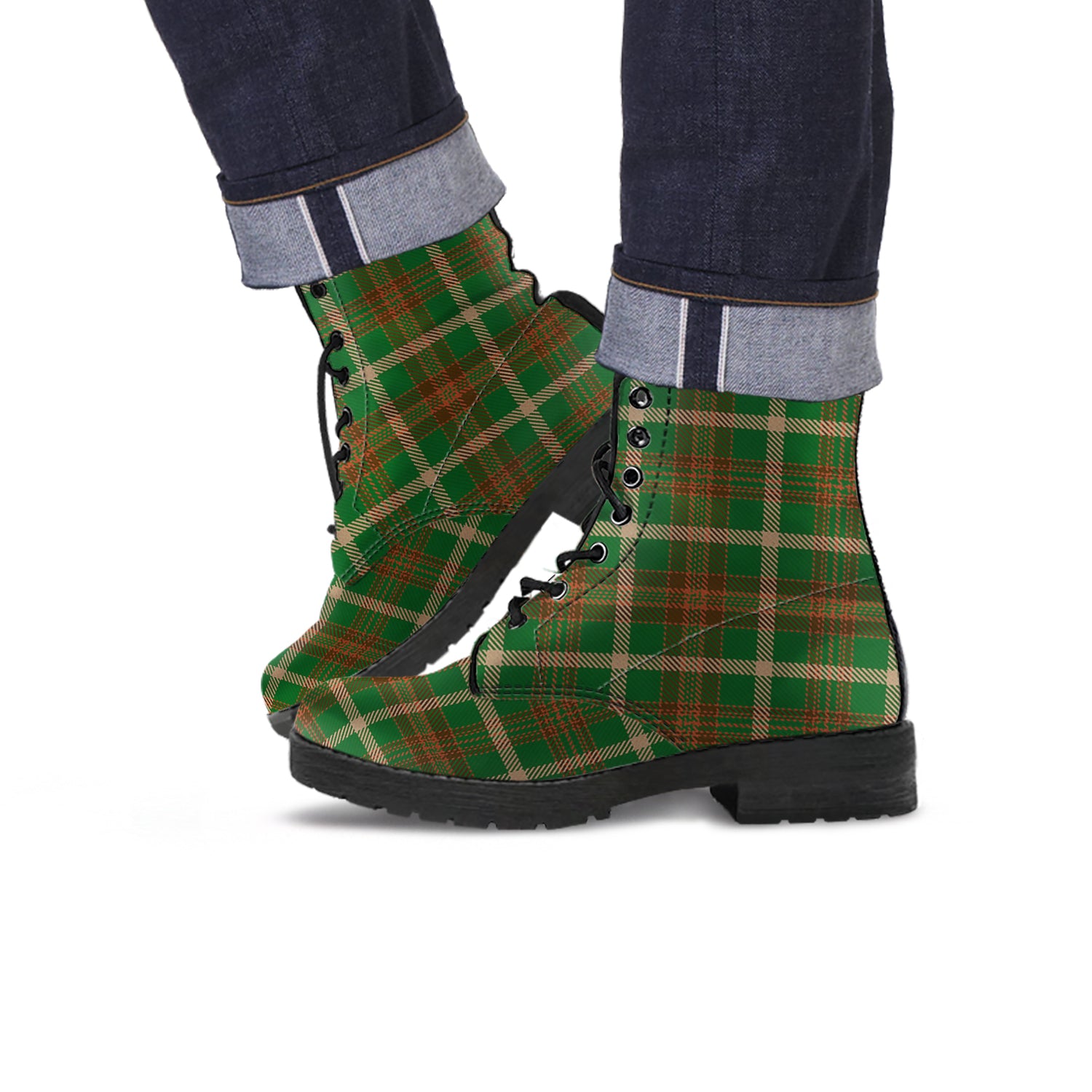 copeland-tartan-leather-boots