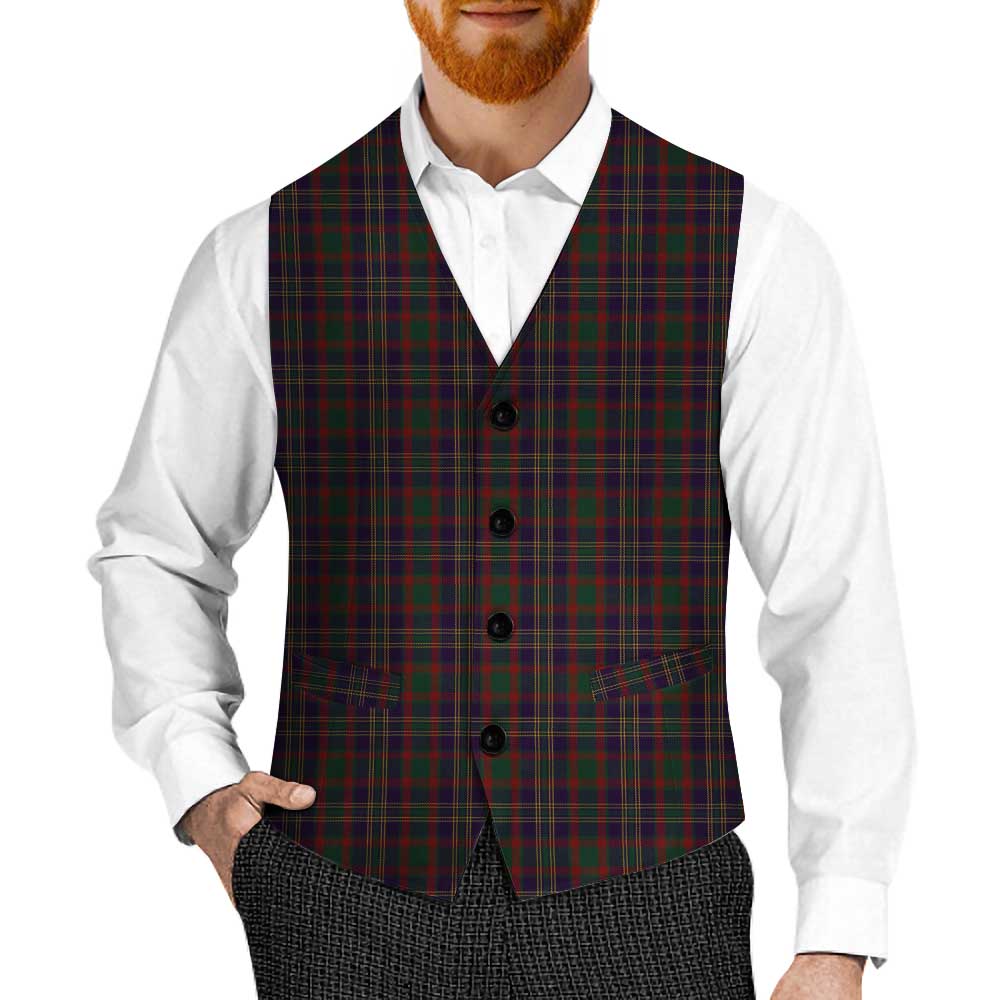 Tartan Vibes Clothing Cork County Ireland Tartan Men's Sleeveless Suit Vest