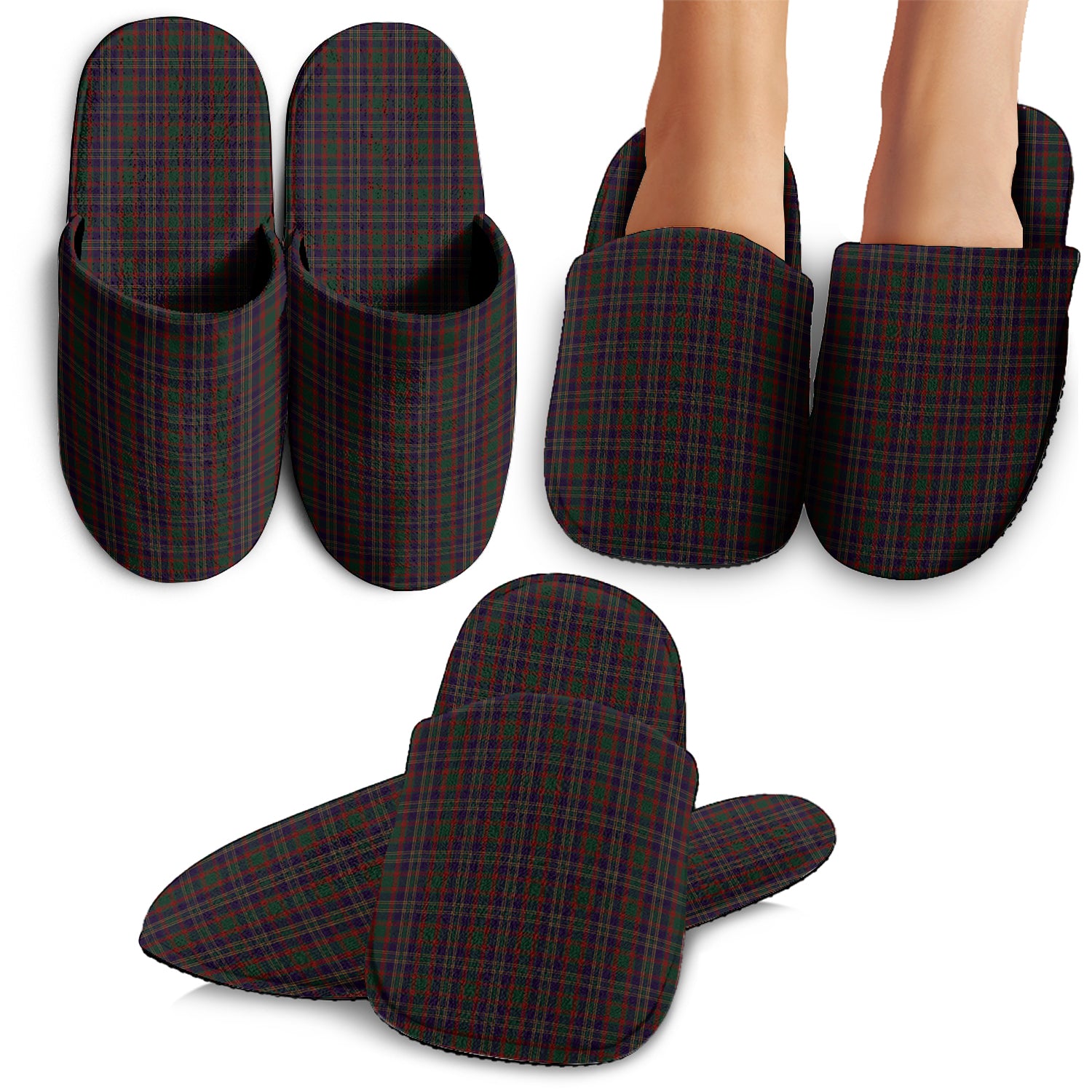 Cork County Ireland Tartan Home Slippers - Tartanvibesclothing